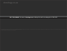 Tablet Screenshot of doxology.co.za